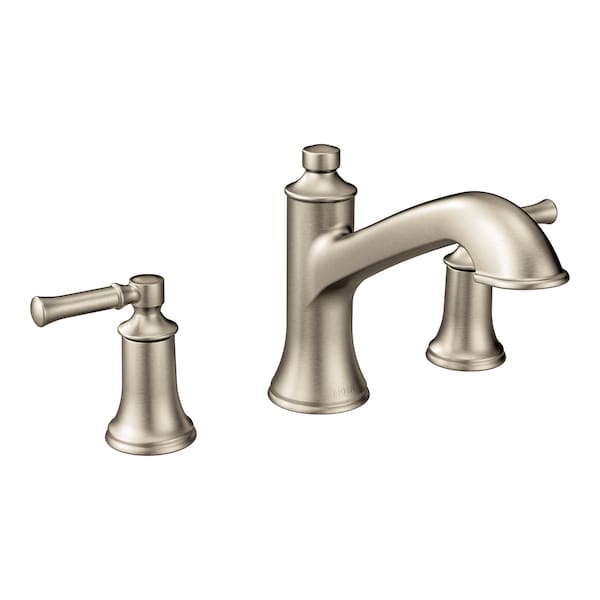 Two-Handle Roman Tub Faucet Brushed Nickel